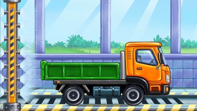 Обучающий мультик про машинки. Машины строят дом с водяной мельницей. Изучаем строительную технику смотреть онлайн