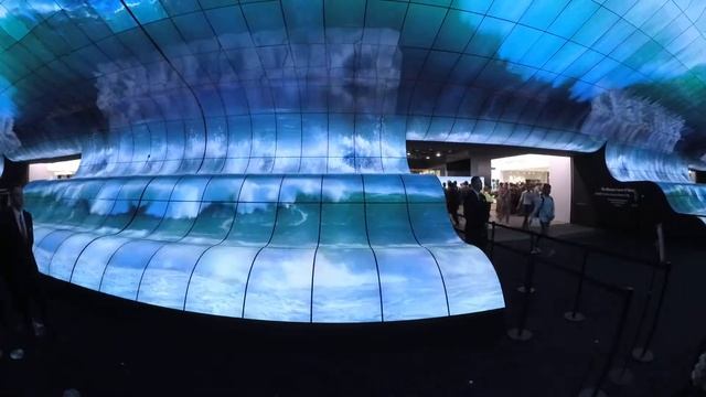 CES2019 LGブース 大型曲面ディスプレイデモ смотреть онлайн