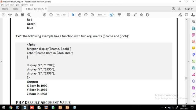 PHP 05 - Functions смотреть онлайн