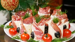 Розочка. Колбасно-сырная закуска на Новогодний стол, цыганка готовит. Gipsy cuisine.