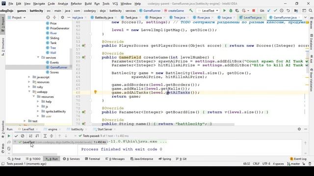 [Codenjoy] [Letscode] [Battlecity] Проявили новые элементы: лес, ручей и лед на поле смотреть онлайн