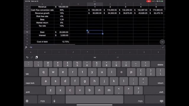 How to make a DCF model in Google Sheets or Excel Simple! смотреть онлайн