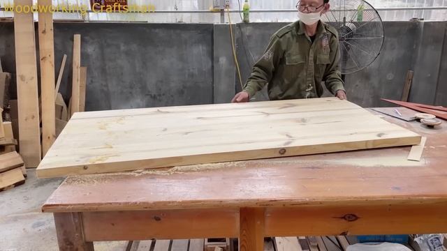 The Process of Making a 6-Person Dining Table from Oak Wood // Amazing Monolithic Woodworking Skill смотреть онлайн