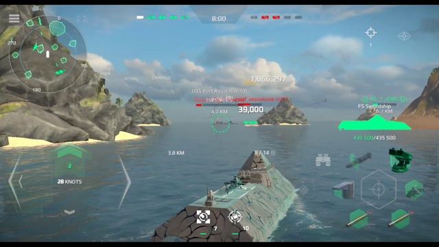 FS SWORDSHIP after buff in online match : Modern Warships смотреть онлайн