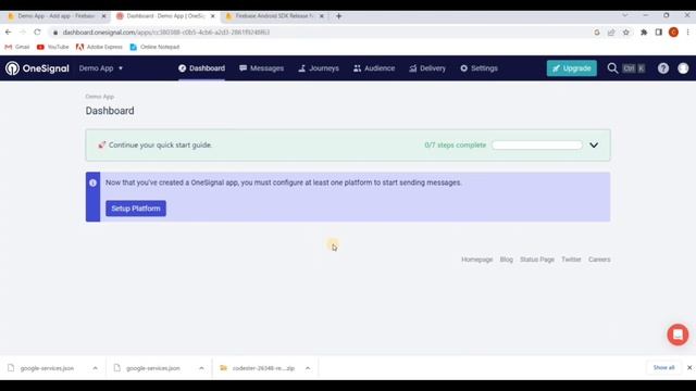 Onesignal Push Notifications - Android Studio Tutorial | Firebase Push Notification Android смотреть онлайн