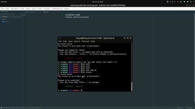 git hands on, practica de comandos: push pull add commit status log смотреть онлайн