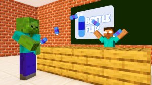 ШКОЛА МОНСТРОВ : BOTTLE FLIP Challenge