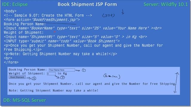 EJB MDB | Part 5 - Free Shipment JSP Form | JavaEE EJB JPA Tutorials #55 смотреть онлайн