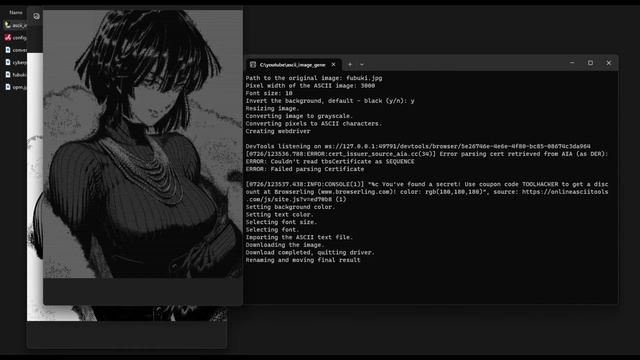 ascii image generator demo | Python смотреть онлайн