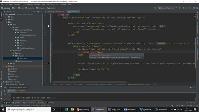 Spring Boot com Deploy AWS 06: Renderizando página HTML com Thymeleaf смотреть онлайн