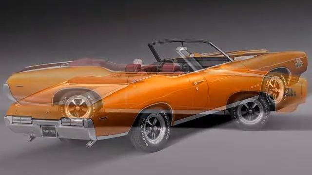 3D Model Pontiac GTO 1969 Convertible 3D Model at 3DExport.com смотреть онлайн