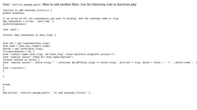 Wordpress: Add filter-by-tag in the all posts admin console page (2 Solutions!!) смотреть онлайн