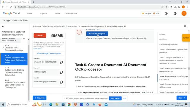 Process Documents with Python Using the Document AI API GSP925 смотреть онлайн