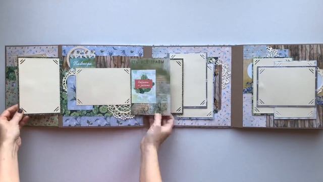 New Folio- Фотопапка из бумаги EcoPaper коллекция Бабушкин сад
