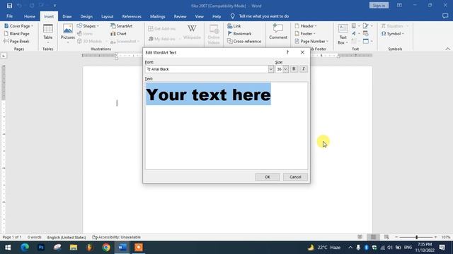 Ms Word Wordart Tools 2007 Using 2019 | How Do I Get The Old WordArt In Word 2019