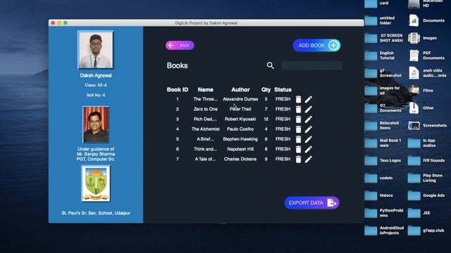DigiLib | Computer Science Project | Class 12 | Python | Daksh Agrawal | TKinter | CBSE | St Paul's смотреть онлайн