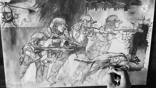 indian soldier sketch//tribute to indian army..???? смотреть онлайн