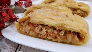 Пирог с капустой и фаршем - очень нежный. Можно готовить с любой начинкой