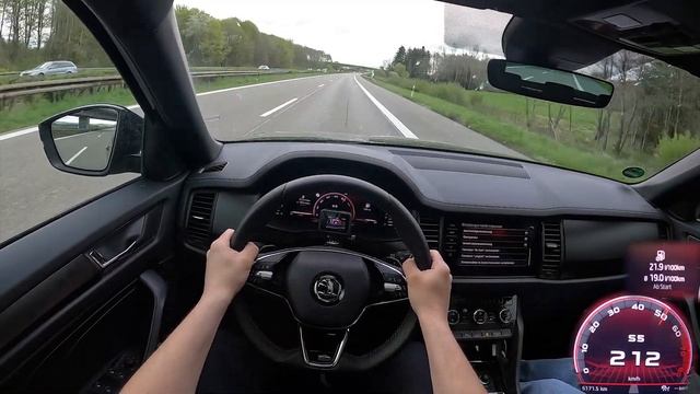 2023 Skoda Kodiaq 2.0 TSI 4x4 190 PS TOP SPEED AUTOBAHN DRIVE POV