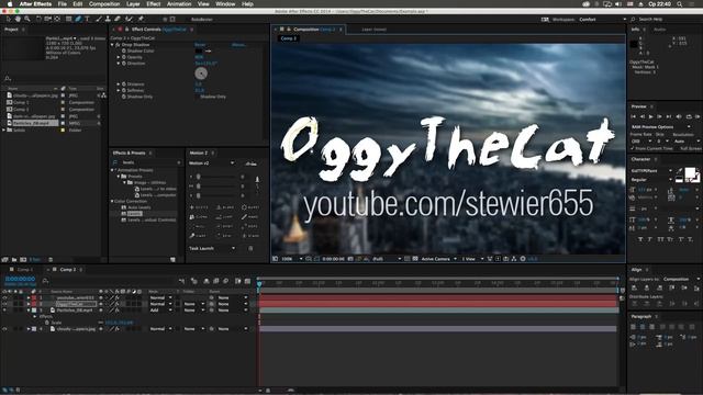 Adobe After Effects, Урок #2 - Как сделать интро смотреть онлайн