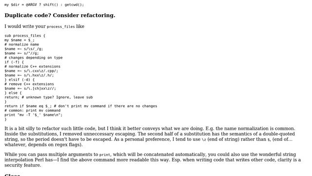 Code Review: Perl script to rename files in a directory tree (3 Solutions!!) смотреть онлайн