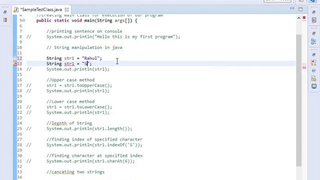 Java String Manipulation смотреть онлайн