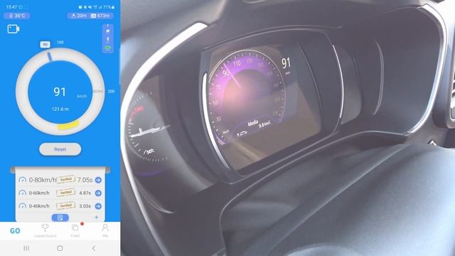 Renault Koleos 0 a 100km/h (0-62MPH) a nivel del mar смотреть онлайн