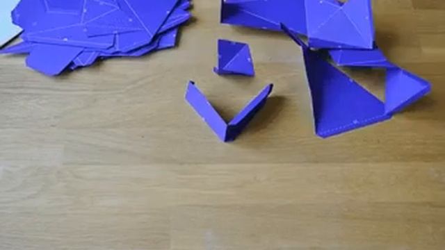 Как собрать объемную 3D скульптуру из картона Paperraz смотреть онлайн
