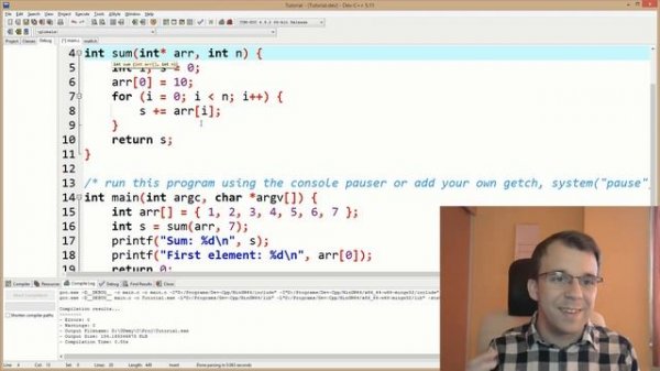 How to pass arrays to functions in C