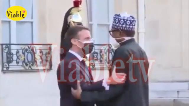 Buhari Received By French President Emmanuel Macron At The Elysee Palace In Paris, France смотреть онлайн
