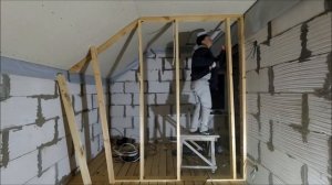 Деревянный каркас для перегородок