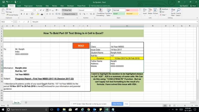 How To Bold Part Of Text String In A Cell In Excel? смотреть онлайн