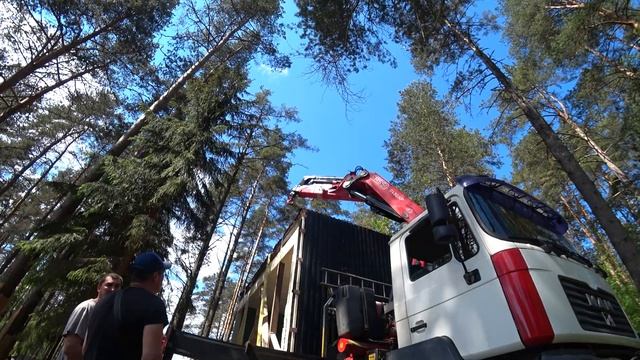 Монтаж модульных домов в лесу смотреть онлайн