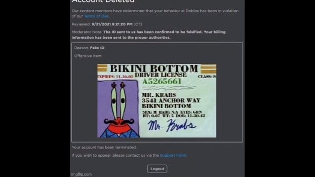 Roblox voice chat ban fake ID смотреть онлайн