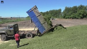 Заготовка сенажа в соседнем хозяйстве