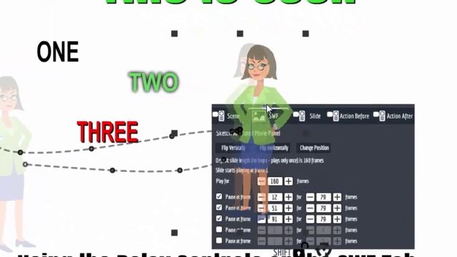 Explaindio 2.x: SWF and Slide Animation using the SWF Tab Controls смотреть онлайн