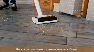 Беспроводная электрошвабра с системой самоочистки reClean M10 - видеообзор