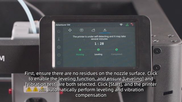 Flashforge Adventurer 5M Calibration and Leveling. смотреть онлайн
