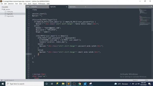penggunaan SESSION & COOKIES di PHP смотреть онлайн