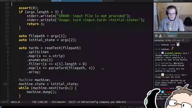 Tsoding on Twitch | Programming Turing Machine in D | Friday One-Off Stream смотреть онлайн