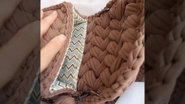 сумочка зефирка с трикотажной пряжи смотреть онлайн