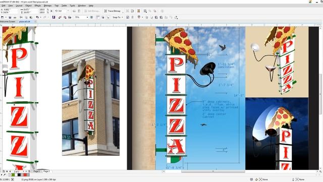 Sign Presentation Layout-CorelDraw смотреть онлайн