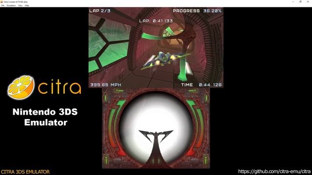 Citra 3DS Emulator - AiRace Xeno Ingame! scaled resolution смотреть онлайн