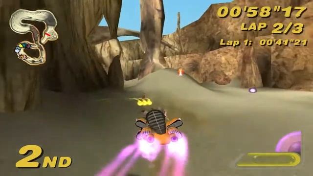 Star Wars: Super Bombad Racing (PS2) walkthrough - Dune Sea смотреть онлайн