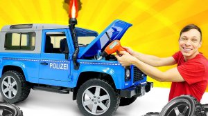 Игры машинки - Фёдор прокачивает Тачку! Турбодвигатель для Джипа! - Супергерои в видео для мальчиков