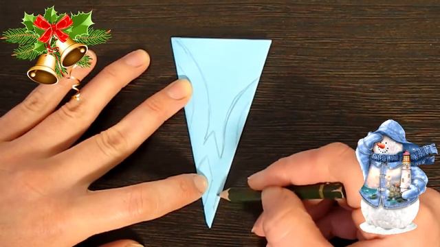 Paper snowflake tutorial. Snowflake №5 How to make a 6 sided snowflake. Creative diy projects. смотреть онлайн