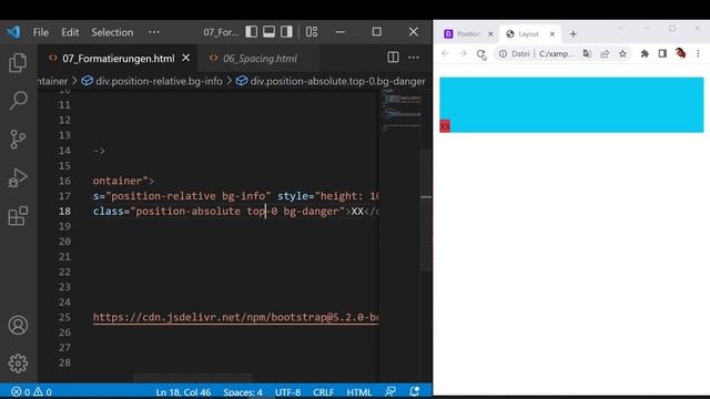 Layout in Bootstrap 5 - Tutorial über Float, Overflow, Position und Display смотреть онлайн