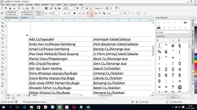 TUTORIAL PASTE SPECIAL File Excel ke CorelDraw X7 смотреть онлайн