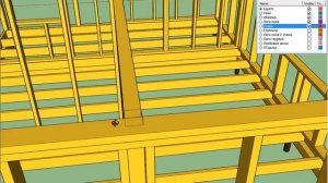 Каркасный дом 6 на 6 своими руками (проект SketchUp, комментарии, работа над ошибками)