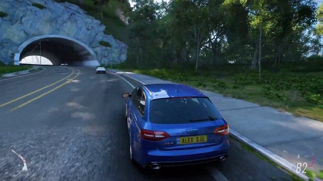 Forza Horizon 5 . Audi RS 4 Avant 2013 . Car Show Speed Jump Crash Test Drive . смотреть онлайн